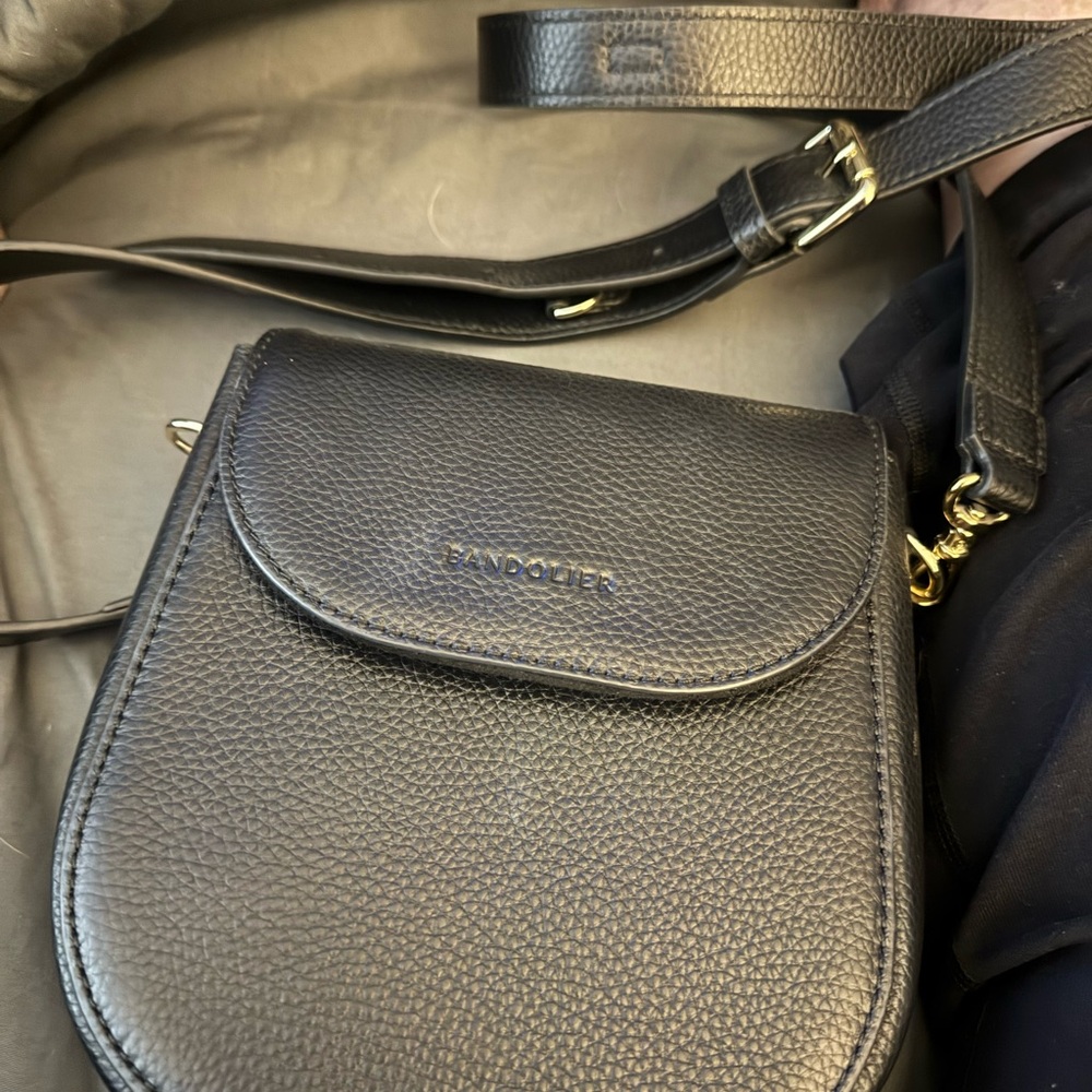 Bandolier Elegant Black Crossbody Bag